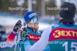 20.02.2020, Storlien-Meraker, Norway (NOR): Roman Furger (SUI), Dario Cologna (SUI) - FIS world cup cross-country, mass men, Storlien-Meraker (NOR). www.nordicfocus.com. © Thibaut/NordicFocus. Every downloaded picture is fee-liable.