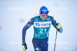 22.02.2020, Trondheim, Norway (NOR): Francesco De Fabiani (ITA) - FIS world cup cross-country, individual sprint, Trondheim (NOR). www.nordicfocus.com. © Thibaut/NordicFocus. Every downloaded picture is fee-liable.