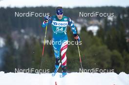 22.02.2020, Trondheim, Norway (NOR): Benjamin Lustgarten (USA) - FIS world cup cross-country, individual sprint, Trondheim (NOR). www.nordicfocus.com. © Thibaut/NordicFocus. Every downloaded picture is fee-liable.