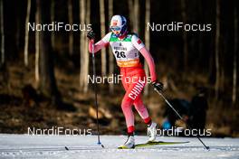 29.02.2020, Lahti Finland (FIN): Lei Li (CHN) - FIS world cup cross-country, 10km women, Lahti (FIN). www.nordicfocus.com. © Modica/NordicFocus. Every downloaded picture is fee-liable.