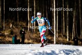 29.02.2020, Lahti Finland (FIN): Rosie Brennan (USA) - FIS world cup cross-country, 10km women, Lahti (FIN). www.nordicfocus.com. © Modica/NordicFocus. Every downloaded picture is fee-liable.