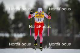 29.02.2020, Lahti Finland (FIN): Lin Bao (CHN) - FIS world cup cross-country, 15km men, Lahti (FIN). www.nordicfocus.com. © THIBAUT/NordicFocus. Every downloaded picture is fee-liable.
