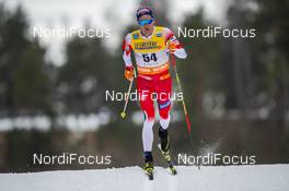 29.02.2020, Lahti Finland (FIN): Didrik Toenseth (NOR) - FIS world cup cross-country, 15km men, Lahti (FIN). www.nordicfocus.com. © THIBAUT/NordicFocus. Every downloaded picture is fee-liable.
