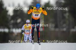 29.02.2020, Lahti Finland (FIN): Lucas Boegl (GER) - FIS world cup cross-country, 15km men, Lahti (FIN). www.nordicfocus.com. © THIBAUT/NordicFocus. Every downloaded picture is fee-liable.