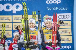 01.03.2020, Lahti Finland (FIN): Charlotte Kalla (SWE), Frida Karlsson (SWE), Rebecca Oehrn (SWE), Maja Dahlqvist (SWE), (l-r) - FIS world cup cross-country, 4x5km women, Lahti (FIN). www.nordicfocus.com. © THIBAUT/NordicFocus. Every downloaded picture is fee-liable.