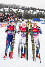 04.03.2020, Konnerud, Norway (NOR): Nadine Faehndrich (SUI), Jonna Sundling (SWE), Linn Svahn (SWE), (l-r)  - FIS world cup cross-country, individual sprint, Konnerud (NOR). www.nordicfocus.com. © Modica/NordicFocus. Every downloaded picture is fee-liable.