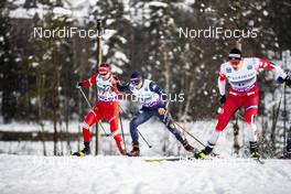 04.03.2020, Konnerud, Norway (NOR): Federico Pellegrino (ITA), Sergey Ustiugov (RUS), (l-r)  - FIS world cup cross-country, individual sprint, Konnerud (NOR). www.nordicfocus.com. © Modica/NordicFocus. Every downloaded picture is fee-liable.
