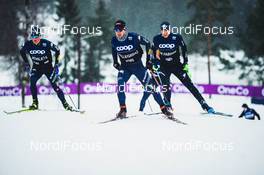 04.03.2020, Konnerud, Norway (NOR): Federico Pellegrino (ITA), Francesco De Fabiani (ITA), Stefan Zelger (ITA), (l-r)  - FIS world cup cross-country, individual sprint, Drammen (NOR). www.nordicfocus.com. © Modica/NordicFocus. Every downloaded picture is fee-liable.