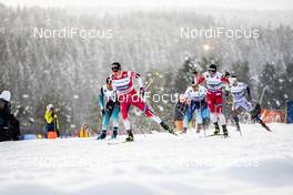 04.03.2020, Konnerud, Norway (NOR): Johannes Hoesflot Klaebo (NOR), Haavard Solaas Taugboel (NOR), (l-r)  - FIS world cup cross-country, individual sprint, Konnerud (NOR). www.nordicfocus.com. © Modica/NordicFocus. Every downloaded picture is fee-liable.