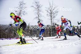 04.03.2020, Konnerud, Norway (NOR): Anamarija Lampic (SLO), Krista Parmakoski (FIN), Linn Soemskar (SWE), (l-r)  - FIS world cup cross-country, individual sprint, Konnerud (NOR). www.nordicfocus.com. © Modica/NordicFocus. Every downloaded picture is fee-liable.