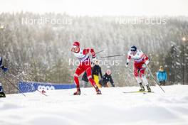 04.03.2020, Konnerud, Norway (NOR): Artem Maltsev (RUS), Emil Iversen (NOR), (l-r)  - FIS world cup cross-country, individual sprint, Konnerud (NOR). www.nordicfocus.com. © Modica/NordicFocus. Every downloaded picture is fee-liable.