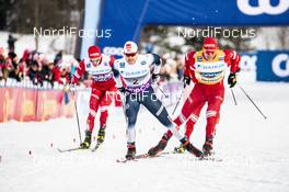 04.03.2020, Konnerud, Norway (NOR): Haavard Solaas Taugboel (NOR), Alexander Bolshunov (RUS), (l-r)  - FIS world cup cross-country, individual sprint, Konnerud (NOR). www.nordicfocus.com. © Modica/NordicFocus. Every downloaded picture is fee-liable.