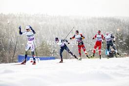 04.03.2020, Konnerud, Norway (NOR): Teodor Peterson (SWE), Federico Pellegrino (ITA), Maciej Starega (POL), Sergey Ustiugov (RUS), (l-r)  - FIS world cup cross-country, individual sprint, Konnerud (NOR). www.nordicfocus.com. © Modica/NordicFocus. Every downloaded picture is fee-liable.