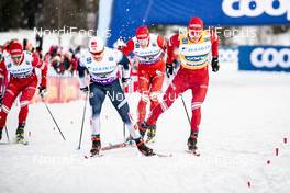 04.03.2020, Konnerud, Norway (NOR): Haavard Solaas Taugboel (NOR), Alexander Bolshunov (RUS), (l-r)  - FIS world cup cross-country, individual sprint, Konnerud (NOR). www.nordicfocus.com. © Modica/NordicFocus. Every downloaded picture is fee-liable.