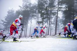 08.03.2020, Oslo, Norway (NOR): Dario Cologna (SUI), Martin Johnsrud Sundby (NOR), (l-r)  - FIS world cup cross-country, mass men, Oslo (NOR). www.nordicfocus.com. © Modica/NordicFocus. Every downloaded picture is fee-liable.
