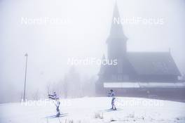 08.03.2020, Oslo, Norway (NOR): Karl-Johan Westberg (SWE), Benjamin Lustgarten (USA), (l-r)  - FIS world cup cross-country, mass men, Oslo (NOR). www.nordicfocus.com. © Modica/NordicFocus. Every downloaded picture is fee-liable.