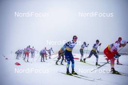 08.03.2020, Oslo, Norway (NOR): Juho Mikkonen (FIN), Snorri Eythor Einarsson (ISL), Eirik Sverdrup Augdal (NOR), (l-r)  - FIS world cup cross-country, mass men, Oslo (NOR). www.nordicfocus.com. © Modica/NordicFocus. Every downloaded picture is fee-liable.