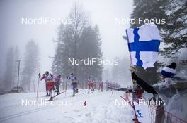08.03.2020, Oslo, Norway (NOR): Paal Golberg (NOR), Sjur Roethe (NOR), Iivo Niskanen (FIN), Johannes Hoesflot Klaebo (NOR), (l-r)  - FIS world cup cross-country, mass men, Oslo (NOR). www.nordicfocus.com. © Modica/NordicFocus. Every downloaded picture is fee-liable.