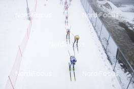 08.03.2020, Oslo, Norway (NOR): Iivo Niskanen (FIN), Andreas Katz (GER), Paal Golberg (NOR), Jonas Dobler (GER), (l-r)  - FIS world cup cross-country, mass men, Oslo (NOR). www.nordicfocus.com. © Modica/NordicFocus. Every downloaded picture is fee-liable.