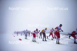 08.03.2020, Oslo, Norway (NOR): Hans Christer Holund (NOR), Andreas Katz (GER), Emil Iversen (NOR), Daniel Richardsson (SWE), (l-r)  - FIS world cup cross-country, mass men, Oslo (NOR). www.nordicfocus.com. © Modica/NordicFocus. Every downloaded picture is fee-liable.
