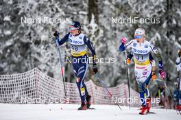 07.03.2020, Oslo, Norway (NOR): Caterina Ganz (ITA), Lisa Vinsa (SWE), (l-r)  - FIS world cup cross-country, mass women, Oslo (NOR). www.nordicfocus.com. © Modica/NordicFocus. Every downloaded picture is fee-liable.
