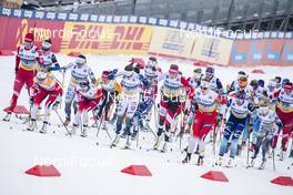 07.03.2020, Oslo, Norway (NOR): Start of the race (l-r)  - FIS world cup cross-country, mass women, Oslo (NOR). www.nordicfocus.com. © Modica/NordicFocus. Every downloaded picture is fee-liable.