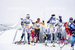 07.03.2020, Oslo, Norway (NOR): Charlotte Kalla (SWE), Katharina Hennig (GER), Ebba Andersson (SWE), Frida Karlsson (SWE), (l-r)  - FIS world cup cross-country, mass women, Oslo (NOR). www.nordicfocus.com. © Modica/NordicFocus. Every downloaded picture is fee-liable.