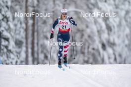 28.11.2020, Ruka, Finland (FIN): Jessie Diggins (USA) - FIS world cup cross-country, 10km women, Ruka (FIN). www.nordicfocus.com. © Vianney THIBAUT/NordicFocus. Every downloaded picture is fee-liable.