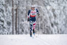 28.11.2020, Ruka, Finland (FIN): Jessie Diggins (USA) - FIS world cup cross-country, 10km women, Ruka (FIN). www.nordicfocus.com. © Vianney THIBAUT/NordicFocus. Every downloaded picture is fee-liable.