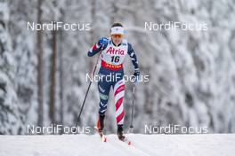 28.11.2020, Ruka, Finland (FIN): Rosie Brennan (USA) - FIS world cup cross-country, 10km women, Ruka (FIN). www.nordicfocus.com. © Vianney THIBAUT/NordicFocus. Every downloaded picture is fee-liable.