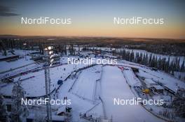 28.11.2020, Ruka, Finland (FIN): Ruka Ski Stadium seen from above   - FIS world cup cross-country, 10km women, Ruka (FIN). www.nordicfocus.com. © Modica/NordicFocus. Every downloaded picture is fee-liable.