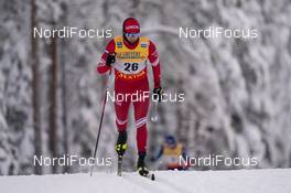28.11.2020, Ruka, Finland (FIN): Alexey Chervotkin (RUS) - FIS world cup cross-country, 15km men, Ruka (FIN). www.nordicfocus.com. © Vianney Thibaut/NordicFocus. Every downloaded picture is fee-liable.