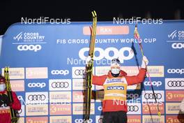 28.11.2020, Ruka, Finland (FIN): Johannes Hoesflot Klaebo (NOR) - FIS world cup cross-country, 15km men, Ruka (FIN). www.nordicfocus.com. © Vianney Thibaut/NordicFocus. Every downloaded picture is fee-liable.