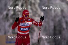 28.11.2020, Ruka, Finland (FIN): Alexander Bolshunov (RUS) - FIS world cup cross-country, 15km men, Ruka (FIN). www.nordicfocus.com. © Vianney Thibaut/NordicFocus. Every downloaded picture is fee-liable.