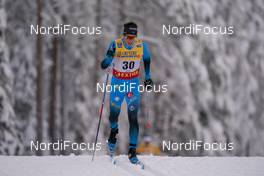 28.11.2020, Ruka, Finland (FIN): Clement Parisse (FRA) - FIS world cup cross-country, 15km men, Ruka (FIN). www.nordicfocus.com. © Vianney Thibaut/NordicFocus. Every downloaded picture is fee-liable.
