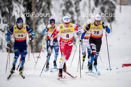 27.11.2020, Ruka, Finland (FIN): Juho Mikkonen (FIN), Michal Novak (CZE), Haavard Solaas Taugboel (NOR), (l-r)  - FIS world cup cross-country, individual sprint, Ruka (FIN). www.nordicfocus.com. © Modica/NordicFocus. Every downloaded picture is fee-liable.