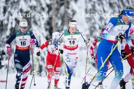 27.11.2020, Ruka, Finland (FIN): Hailey Swirbul (USA), Moa Lundgren (SWE), (l-r)  - FIS world cup cross-country, individual sprint, Ruka (FIN). www.nordicfocus.com. © Modica/NordicFocus. Every downloaded picture is fee-liable.