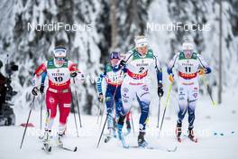 27.11.2020, Ruka, Finland (FIN): Anna Svendsen (NOR), Maja Dahlqvist (SWE), Emma Ribom (SWE), (l-r)  - FIS world cup cross-country, individual sprint, Ruka (FIN). www.nordicfocus.com. © Modica/NordicFocus. Every downloaded picture is fee-liable.