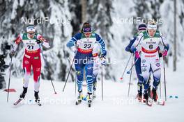 27.11.2020, Ruka, Finland (FIN): Katri Lylynpera (FIN), Jonna Sundling (SWE), Mathilde Myhrvold (NOR), (l-r)  - FIS world cup cross-country, individual sprint, Ruka (FIN). www.nordicfocus.com. © Modica/NordicFocus. Every downloaded picture is fee-liable.