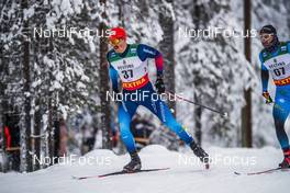 29.11.2020, Ruka, Finland (FIN): Jonas Baumann (SUI), Renaud Jay (FRA), (l-r)  - FIS world cup cross-country, pursuit men, Ruka (FIN). www.nordicfocus.com. © Modica/NordicFocus. Every downloaded picture is fee-liable.
