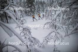 29.11.2020, Ruka, Finland (FIN): Friedrich Moch (GER), Andreas Katz (GER), (l-r)  - FIS world cup cross-country, pursuit men, Ruka (FIN). www.nordicfocus.com. © Modica/NordicFocus. Every downloaded picture is fee-liable.