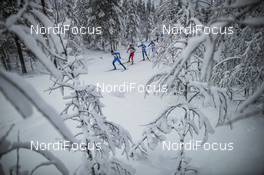 29.11.2020, Ruka, Finland (FIN): Clement Parisse (FRA), Adrien Backscheider (FRA), (l-r)  - FIS world cup cross-country, pursuit men, Ruka (FIN). www.nordicfocus.com. © Modica/NordicFocus. Every downloaded picture is fee-liable.