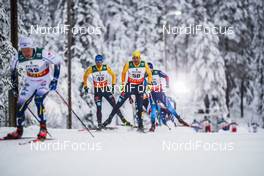 29.11.2020, Ruka, Finland (FIN): Andreas Katz (GER), Jonas Dobler (GER), (l-r)  - FIS world cup cross-country, pursuit men, Ruka (FIN). www.nordicfocus.com. © Modica/NordicFocus. Every downloaded picture is fee-liable.