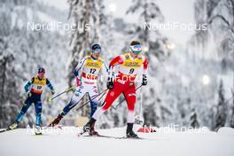 29.11.2020, Ruka, Finland (FIN): Lotta Udnes Weng (NOR), Emma Ribom (SWE), (l-r)  - FIS world cup cross-country, pursuit women, Ruka (FIN). www.nordicfocus.com. © Modica/NordicFocus. Every downloaded picture is fee-liable.