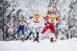 29.11.2020, Ruka, Finland (FIN): Helene Marie Fossesholm (NOR), Jonna Sundling (SWE), (l-r)  - FIS world cup cross-country, pursuit women, Ruka (FIN). www.nordicfocus.com. © Modica/NordicFocus. Every downloaded picture is fee-liable.