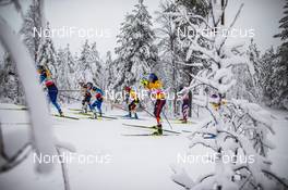 29.11.2020, Ruka, Finland (FIN): Riitta-Liisa Roponen (FIN), Nadine Herrmann (GER), Laura Gimmler (GER), (l-r)  - FIS world cup cross-country, pursuit women, Ruka (FIN). www.nordicfocus.com. © Modica/NordicFocus. Every downloaded picture is fee-liable.