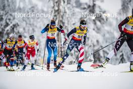 29.11.2020, Ruka, Finland (FIN): Laurien Van Der Graaf (SUI), Sophie Caldwell Hamilton (USA), (l-r)  - FIS world cup cross-country, pursuit women, Ruka (FIN). www.nordicfocus.com. © Modica/NordicFocus. Every downloaded picture is fee-liable.