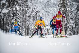 29.11.2020, Ruka, Finland (FIN): Nadine Herrmann (GER), Ekaterina Smirnova (RUS), Delphine Claudel (FRA), (l-r)  - FIS world cup cross-country, pursuit women, Ruka (FIN). www.nordicfocus.com. © Modica/NordicFocus. Every downloaded picture is fee-liable.