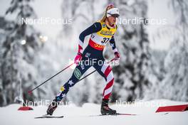 29.11.2020, Ruka, Finland (FIN): Hailey Swirbul (USA) - FIS world cup cross-country, pursuit women, Ruka (FIN). www.nordicfocus.com. © Modica/NordicFocus. Every downloaded picture is fee-liable.