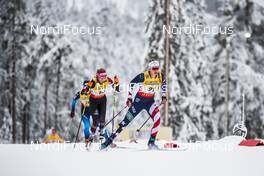 29.11.2020, Ruka, Finland (FIN): Jessie Diggins (USA), Teresa Stadlober (AUT), (l-r)  - FIS world cup cross-country, pursuit women, Ruka (FIN). www.nordicfocus.com. © Modica/NordicFocus. Every downloaded picture is fee-liable.